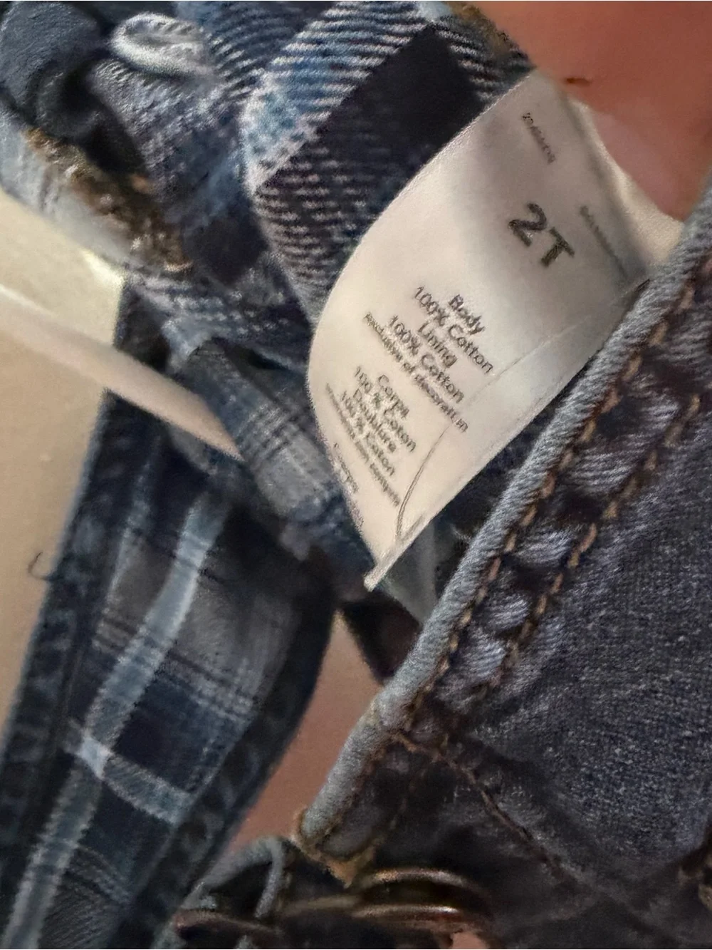 NWOT OshKosh Size 2T Unisex Blue Classic Denim Overalls